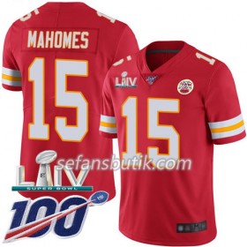 Kansas City Chiefs Tröjor Patrick Mahomes 15 Nike Röd 100th 2020 Super Bowl LIV - Herr